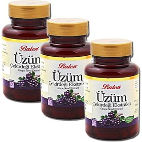 Resim 3 Adet Balen Üzüm Çekirdeği Ekstraktı 300 Mg 60 Kapsül 