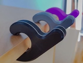 Resim Siyah Öğrenci Okul Çanta Sıra Askısı 