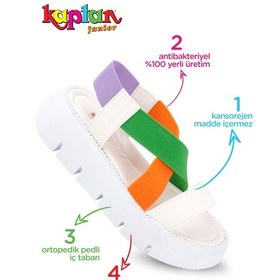 Resim Kaptan Junior Kız Çocuk Ortopedik Ayakkabı Sandalet Poyk 505 001 