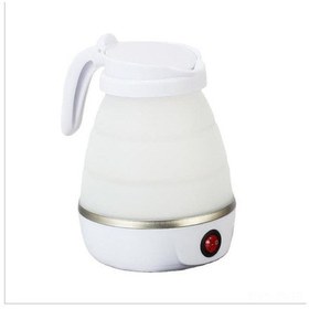 Resim Jeemson Sıcak Su Hazırlama Için Taşınabilir Katlanabilir Silikon Çay Makinesi - Seyahat Ve Ev Kullanıma Uygun, Hızlı Isıtma, 600w, Beyaz, Avrupa Standartı 220v Çok Renkli 