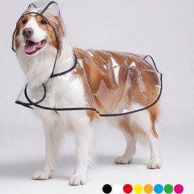 Resim Köpek Yağmurluk Kolay Kullanım 81054 - Mavi / S 