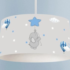 Resim Mekta Home Yıldız Uçuran Fil Desenli Avize 