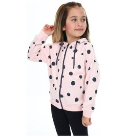 Resim Toontoy Kız Çocuk Baskılı Hırka Pudra 