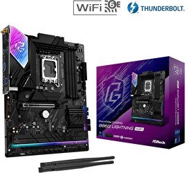 Resim Asrock B860 Lightning WiFi LGA1851 DDR5 8933 MHz OC ATX Gaming Anakart 
