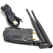 Resim Atheros Ar9271 802.11 B/g/n 150mbps Usb Kablosuz Wifi Adaptör 2x6dbi Wireless Win 