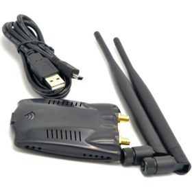 Resim Atheros Ar9271 802.11 B/g/n 150mbps Usb Kablosuz Wifi Adaptör 2x6dbi Wireless Win 