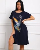 Resim Diana Tex Büyük Beden Tunik 443853957 Mavi 