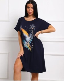 Resim Diana Tex Büyük Beden Tunik 443853957 Mavi 