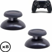 Resim 8 Adet PS4 Analog Topuz Yedek Parça PS4 Topuz Thumb Stick v1 v2 Tüm PS4 Kollara Uyumlu POPKONSOL