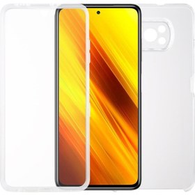 Resim Xiaomi Poco X3 Pc Tpu İçin Ultra İnce Çift Taraflı Her Şey Dahil Şeffaf Kılıf 