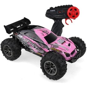Resim Uzaktan Kumandalı 30 Cm Şarjlı Dev Off Road Araba 2.4ghz Rc Pembe Arazi Aracı Çok Renkli 