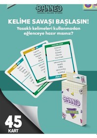 Resim Yasaklı Kelime Oyunu Banned 90'lar Temalı Retro 45 Kart 
