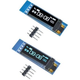 Resim 0.91 Inch Oled Ekran I2c 128 32 Ssd1306 Ince Mini Display Mavi Arduino Rodevino 
