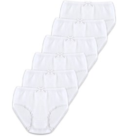 Resim Panfilia %95 Pamuklu Kız Çocuk Likralı Penye Külot 6'lı Set / Slip / İç Çamaşır 