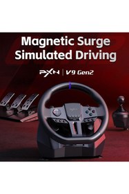 Resim Coverzone Yarış Direksiyonu - 270°/900° Dönüş, Çift Titreşim Motoru, RGB Işık, PC PS4 Xbox Uyumlu | V9 Gen2 