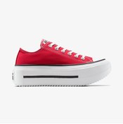 Resim Converse Chuck Taylor All Star Lift Double Stack Kadın Kırmızı Sneaker 