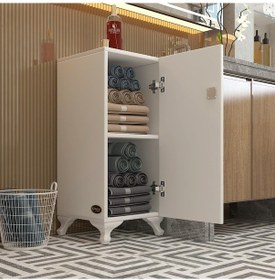 Resim Kenzlife kilitli dolap rana39 byz 68*39*39 banyo dolabı hazır mutfak ofis kiler kitaplık evrak ayaklı 