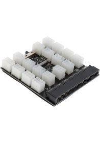 Resim Anunnaki 17 Port LED Ekran Voltmetre Göstergeli Güç Modülü Sunucu Kartı Breakout Port 