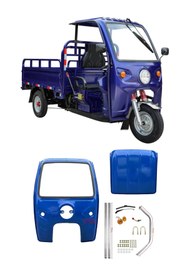 Resim TMA MOTORS Elektrikli Motosiklet Kışlık & Yazlık Kabin MAVİ 