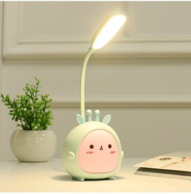Resim Yw2021 Karikatür Sevimli Led Göz Korumalı Masa Lambası Öğrenci Yurdu Yatak Odası Katlanabilir Okuma Masası Lambası, Renk: Mavi Kuzu 