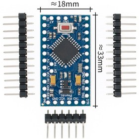 Resim ARS Robotechnicals Arduino Pro Mini Atmega328a 5v 16mhz Açık Kaynak Kodlu Yazılım Geliştirme Kartı Microchip Eğitim 