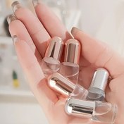 Resim 9 Parça Set, Farklı Boyutlarda 4 Adet Mini Gül Altın Cam Top Şişeleri, 5 Alt Paketleme Araç Seti, Yeniden Doldurulabilir Parfüm Şişeleri, Taşınabilir ve Seyahat için İdeal 