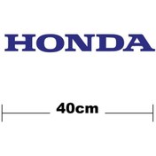Resim Lasirius Honda Logo Yazı Sticker Etiket Tek Renk 