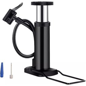Resim Lastik Hava Şişirme Pompası Motor Bisiklet Top Bot Aparatı Siyah 