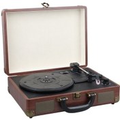 Resim Retro Vintage Çanta Pikap - Radyo - Bluetooth - Usb Mp3 Çalar 350 