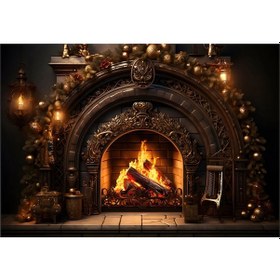 Resim Snoweagle 210cmx150cm Noel Arka Plan Bezi 