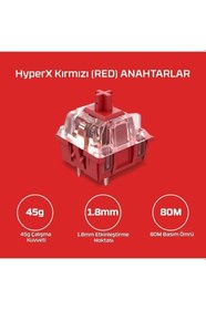 Resim HyperX Alloy Elite 2 HKBE2X-1X-UK/G Red Switch Kablolu Mekanik Oyuncu Klavyesi Outlet 
