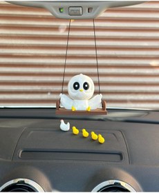 Resim 3dbaydesign Sevimli Sallanan Kuş Dikiz Ayna Süsü 