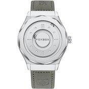 Resim Fochsia Foxbox Erkek Manyetik Döner Bezel 24 Saat Gri Kayışlı Quartz Mekanizma Siyah Kadran Diğer 