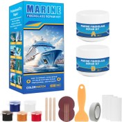 Resim Marine Fiberglass Tamir Kiti - Renk Eşleştirme, Delikleri, Çatlakları ve Tekneler, Arabalar ve Evler için Epoxy Reçine Dolgu Malzemesi - Yapıştırıcı, Araçlar ve İpuçları İçerir - Hızlı Düzeltmeler ve Dikişsiz Tamirler İçin İdeal - Tekne Tamirleri|Canlı Sunum|Dayanıklı Tamir Malzemesi, Deniz Teknesi Aksesuarları 