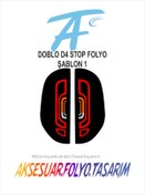 Resim aksesuar folyo tasarım Fiat Doblo D4 Stop Folyo 