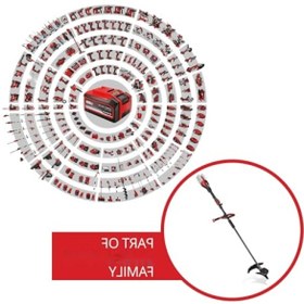 Resim markentegra Akülü Tırpan - 36 V, 43 cm Kesme Genişliği 