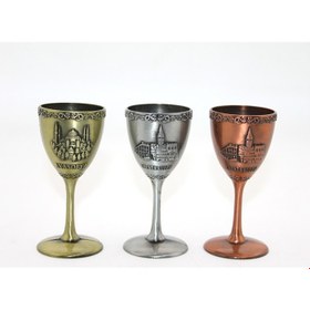 Resim Metal İstanbul Yöresel Kadeh Bardak 