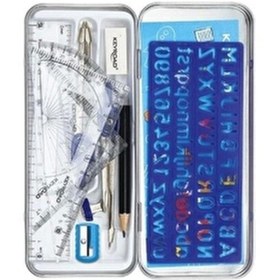 Resim Pergelli Matematik Seti 11 Parça Çok Renkli 
