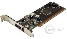 Resim DIGITUS DS-33205 3 Portlu PCI Firewire Kart, 2 x Firewire 800 (1394b), 1 x Firewire 400 (1394a) PCI kart 