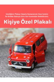 Resim bebeym Çiçek Abbas Metal Oyuncak Araba - Ford Minibüs Çek Bırak Işıklı ve Sesli 