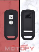 Resim Honda Pcx Forza Motosiklet Silikon Anahtarlık - Anahtar Kılıfı Siyah 