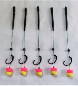 Resim 5 Adet Pembe Ve Sarı Esp Mısır'lı Sazan Rig Takımı 