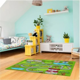 Resim Fibril Carpdress Desenli Kaydırmaz Oyun Halısı 100 x 150 cm S DESEN 