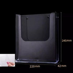 Resim TUVA REKLAM Tuva Reklam Şeffaf Pleksi A4 Dergilik Kitaplık Saklama Kutusu / Ofis Salon Oturma Odası 