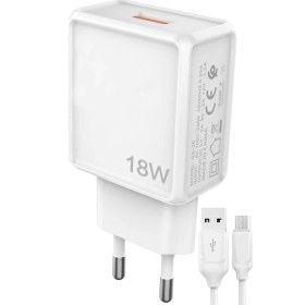 Resim Zipax Huawei P Smart Şarj Aleti Micro USB 18W 3.0A Hızlı Şarj 