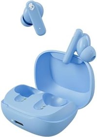 Resim Skullcandy Smokin' Buds Kablosuz Kulaklıklar, Bluetooth Kulaklıklar, Gürültü Yalıtım Uyumu, 20 Saate Kadar Pil, IPX4 Ter ve Suya Dayanıklı, iPhone Android için Mikrofon - Tiki Mavisi 