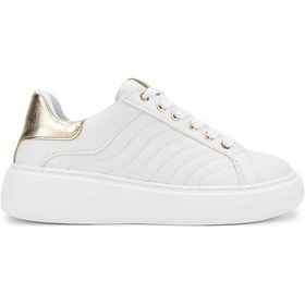 Resim Tamer Tanca Kadın Beyaz Suni Deri Sneakers & Spor Ayakkabı 1065 065 Bn Ayk Sk25-26 Beyaz/gold Beyaz 