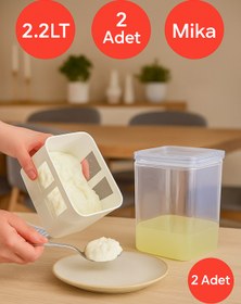 Resim ViATOM Süzme Yoğurt Filtresi ile Evde Yoğurt Keyfi! 2 Ad Kapasite 2.2LT 