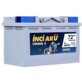 Resim İNCİ AKÜ 12 Volt 72 Amper 2 Yıl Garantili 