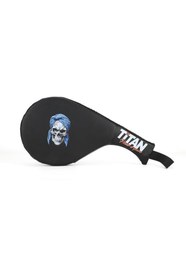 Resim Titan Sport Taekwondo, Kick Boks ve Muay Thai Kurukafa Desenli Siyah Raket Ellik 